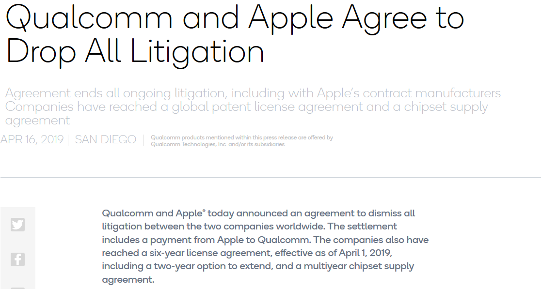 Screenshot_2019-04-17 Qualcomm and Apple Agree to Drop All L