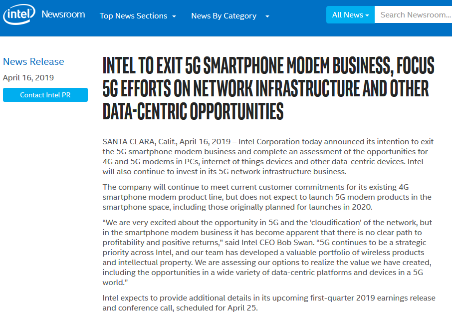 Screenshot_2019-04-17 Intel to Exit 5G Smartphone Modem Busi