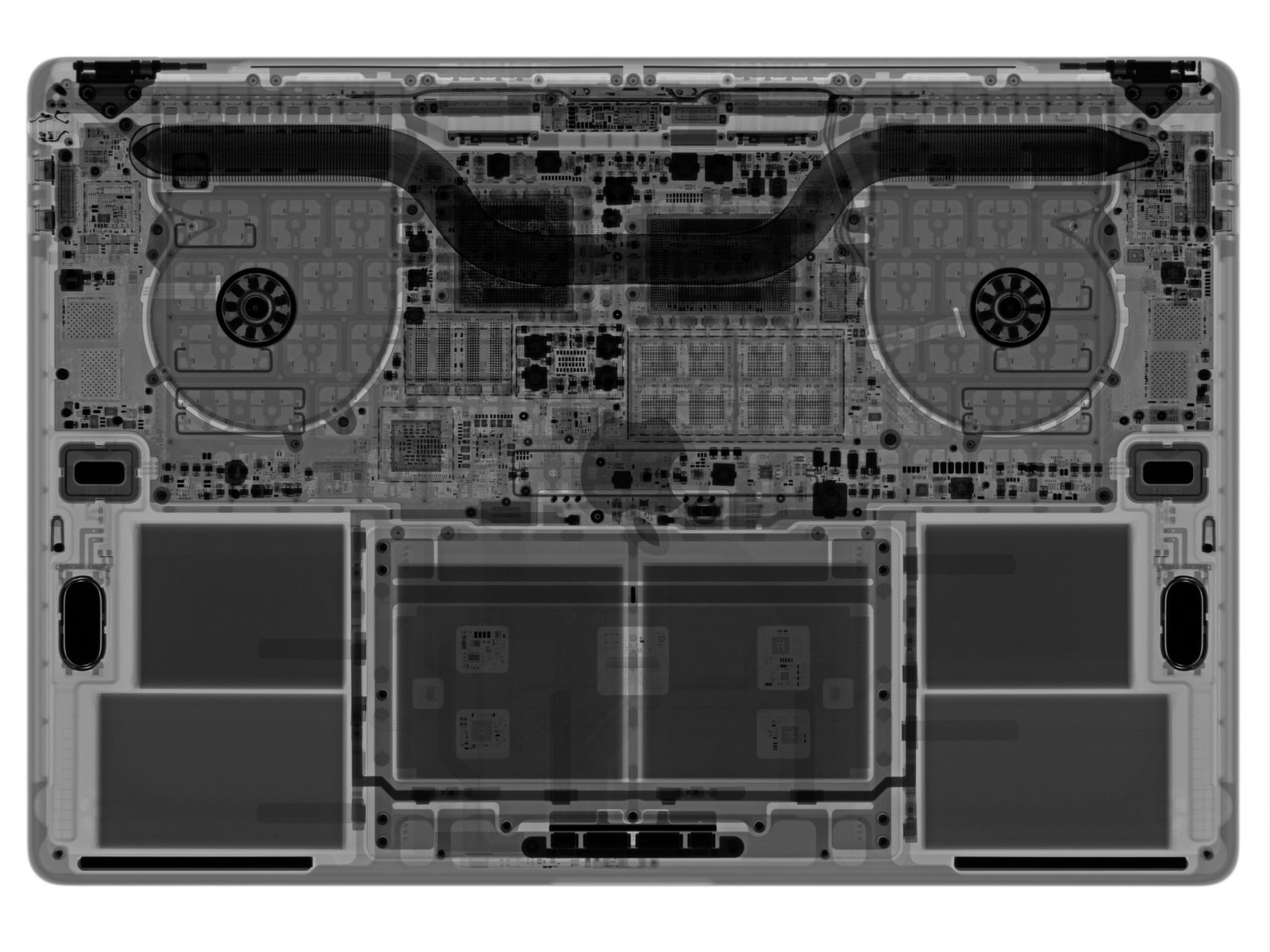 16英寸蘋果MacBook Pro透視圖